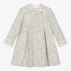 Foque Girls Pink Cotton Floral Dress Best