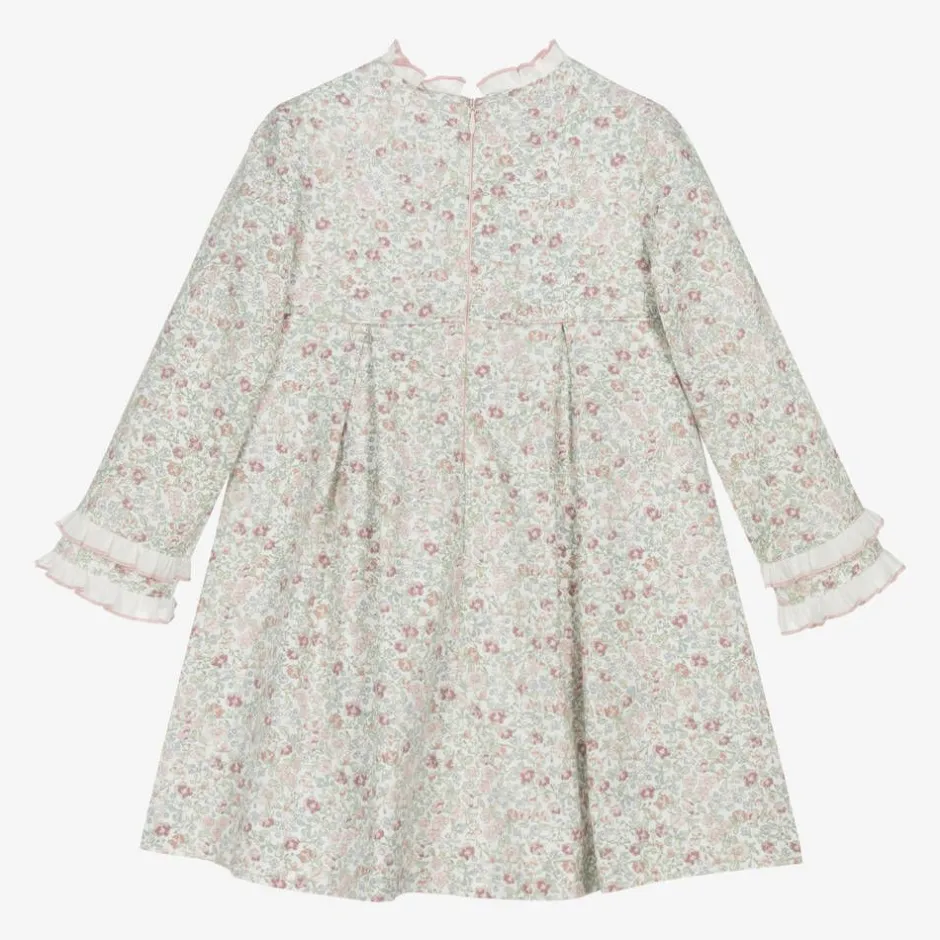 Foque Girls Pink Cotton Floral Dress Best