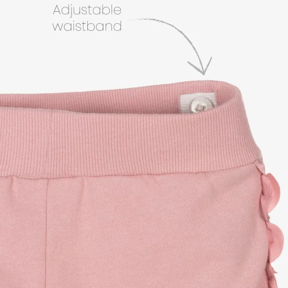 Angels Face Girls Pink Cotton Frilled Tracksuit TeaRose Sale