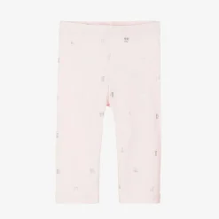 Givenchy Girls Pink Cotton 4G Logo Leggings Hot