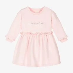 Givenchy Girls Pink Cotton Jersey Dress New