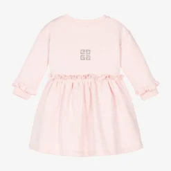Givenchy Girls Pink Cotton Jersey Dress New