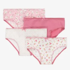 Mayoral Girls Pink Cotton Knickers (4 Pack) Outlet