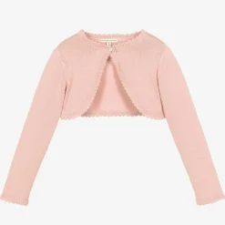 Beatrice amp; George Girls Pink Cotton Knit Bolero Cardigan Online