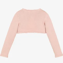 Beatrice amp; George Girls Pink Cotton Knit Bolero Cardigan Online