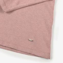 Mayoral Girls Pink Cotton Knit Roll Neck Sweater Online