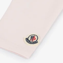 Moncler Enfant Girls Pink Cotton Leggings