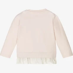 Moncler Enfant Girls Pink Cotton Logo Top Best