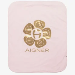 AIGNER Girls Pink Cotton Padded Blanket (90cm) Outlet