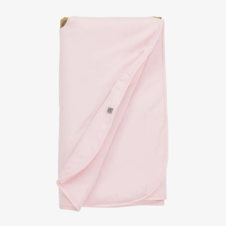 AIGNER Girls Pink Cotton Padded Blanket (90cm) Outlet