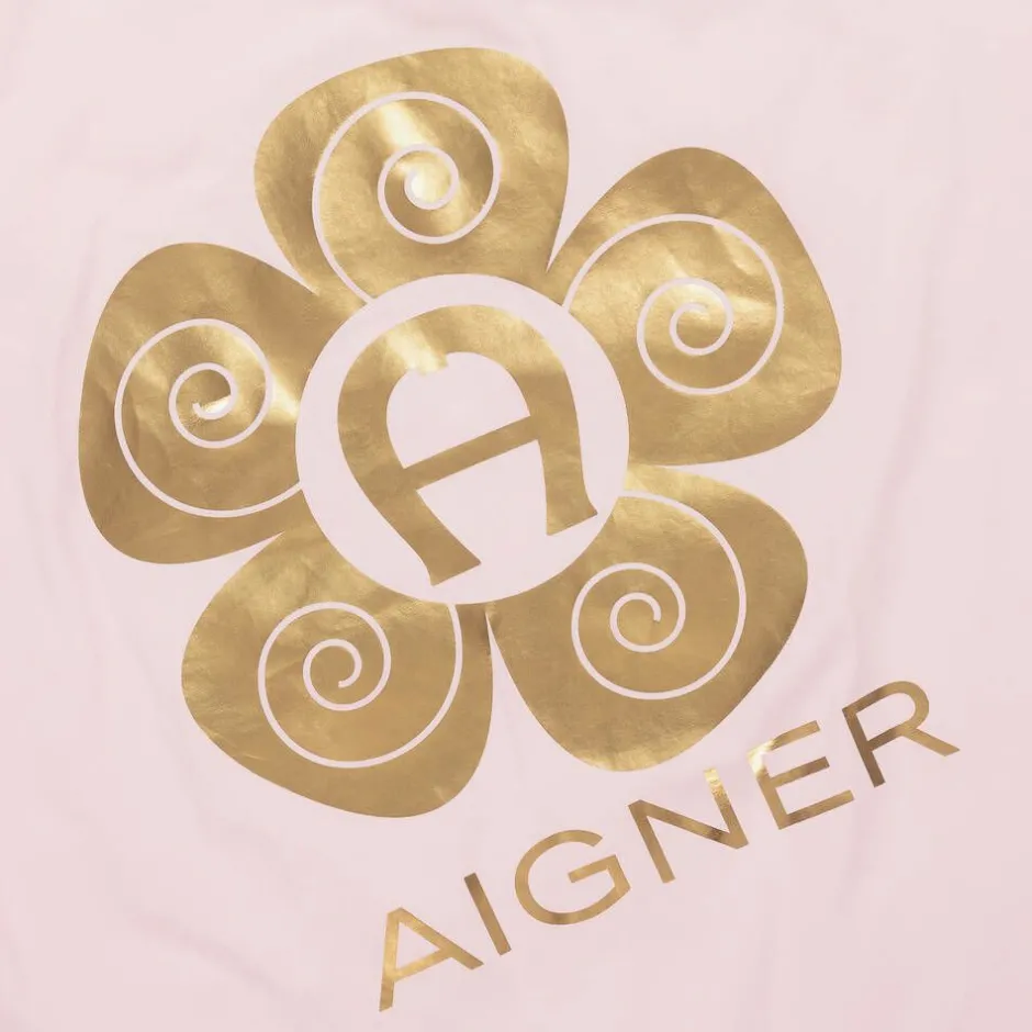 AIGNER Girls Pink Cotton Padded Blanket (90cm) Outlet