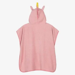 Playshoes Girls Pink Cotton Poncho Towel Discount