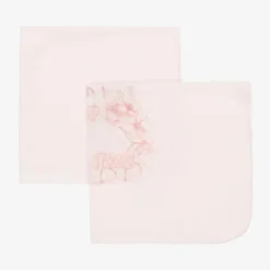 Sofija Girls Pink Cotton Princess Muslins (2 Pack)
