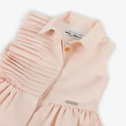 Jessie and James London Girls Pink Cotton Shirt Dress New