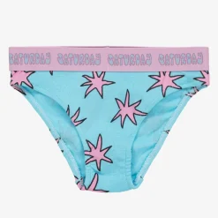 Stella McCartney Kids Girls Pink Cotton Star Knickers (7 Pack) Clearance