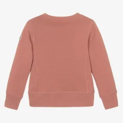 Moncler Enfant Girls Pink Cotton Sweatshirt Online