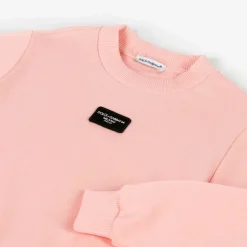 Dolce amp; Gabbana Girls Pink Cotton Sweatshirt New