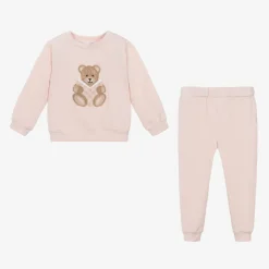 Patachou Girls Pink Cotton Teddy Bear Tracksuit Sale