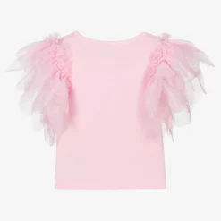 Angels Face Girls Pink Cotton 5th Birthday T-Shirt Fairypink Best