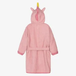 Playshoes Girls Pink Cotton Towelling Bathrobe Sale