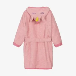 Playshoes Girls Pink Cotton Towelling Bathrobe Sale