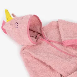 Playshoes Girls Pink Cotton Towelling Bathrobe Sale