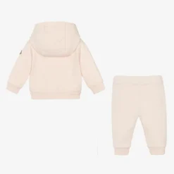 Moncler Enfant Girls Pink Cotton Tracksuit Online