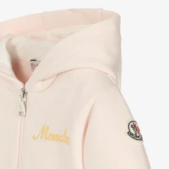 Moncler Enfant Girls Pink Cotton Tracksuit Online