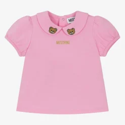 Moschino Baby Girls Pink Cotton T-Shirt Best