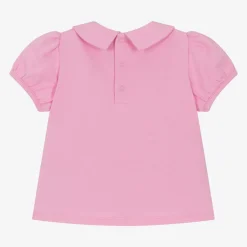 Moschino Baby Girls Pink Cotton T-Shirt Best