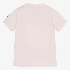 Moncler Enfant Girls Pink Cotton T-Shirt Clearance