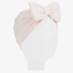 Caramelo Kids Girls Pink Cotton Turban Outlet