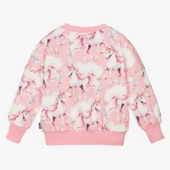 Rock Your Baby Girls Pink Cotton Unicorn Sweatshirt Sale