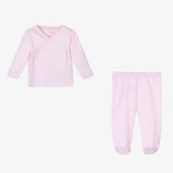 Kissy Kissy Girls Pink Crescent Moonlight 2 Piece Babygrow