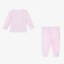 Kissy Kissy Girls Pink Crescent Moonlight 2 Piece Babygrow