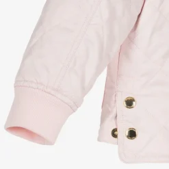 Burberry Girls Pink Diamond Quilted Jacket New