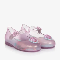 Mini Melissa Girls Pink Disney Jelly Shoes