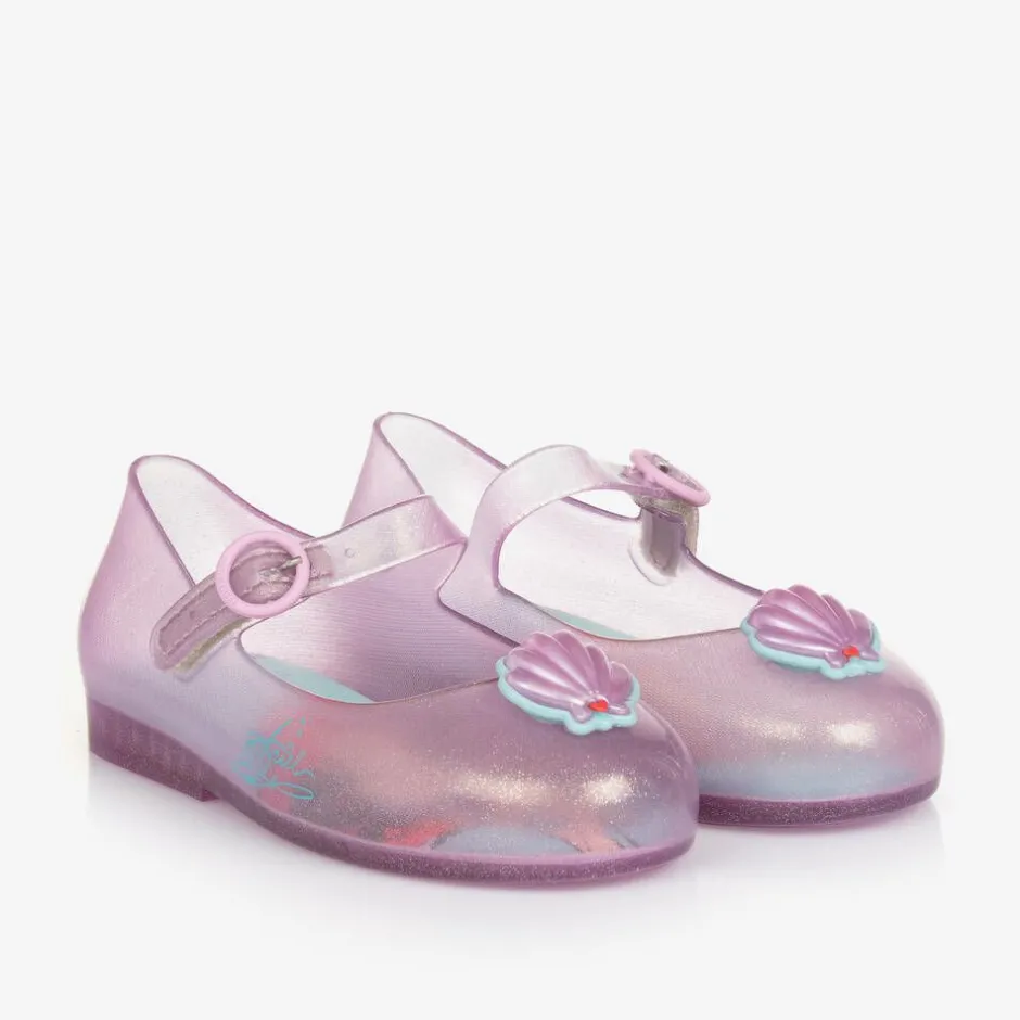 Mini Melissa Girls Pink Disney Jelly Shoes