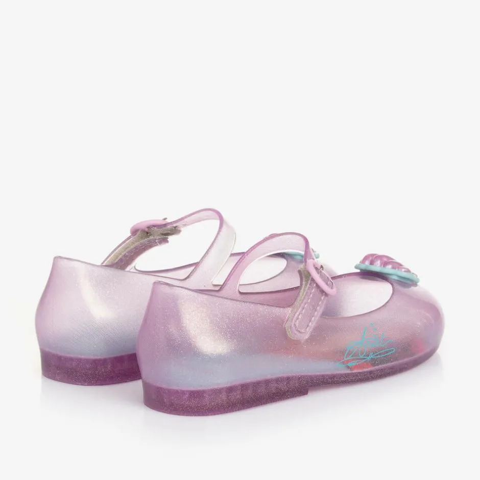 Mini Melissa Girls Pink Disney Jelly Shoes