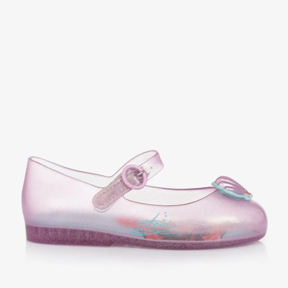 Mini Melissa Girls Pink Disney Jelly Shoes