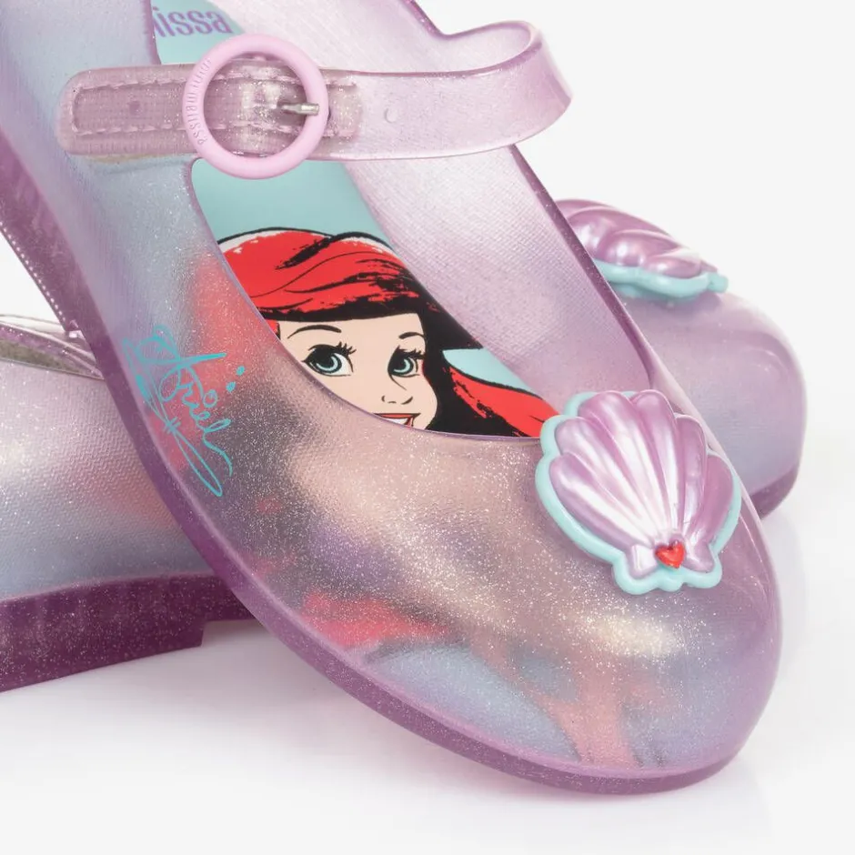 Mini Melissa Girls Pink Disney Jelly Shoes
