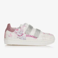 Monnalisa Girls Pink Disney Velcro Trainers