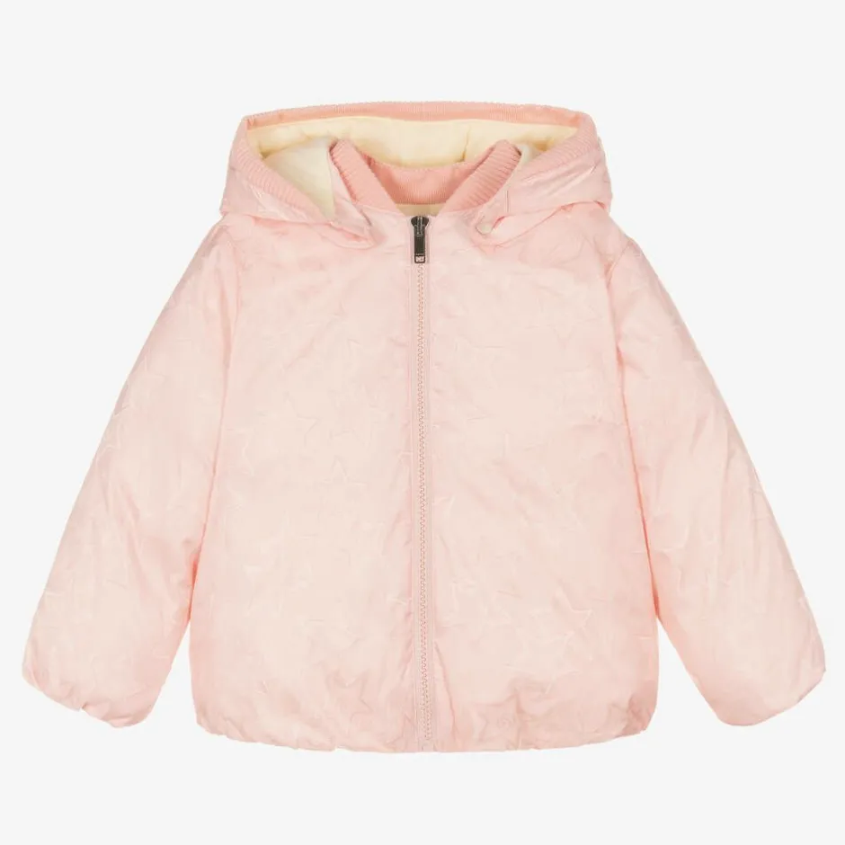 Gucci Girls Pink Double G Down Puffer Jacket Best
