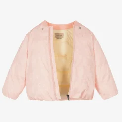 Gucci Girls Pink Double G Down Puffer Jacket Best