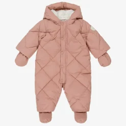 Bonpoint Girls Pink Down Padded Snowsuit Sale
