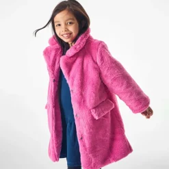 Joyday Girls Pink Faux Fur Coat Sale