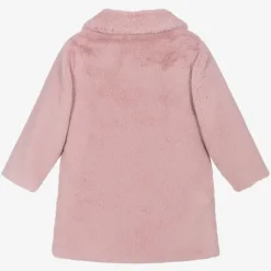 Paz Rodríguez Girls Pink Faux Fur Coat Outlet