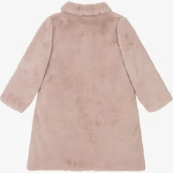 Mebi Girls Pink Faux Fur Coat Online