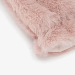 Il Gufo Girls Pink Faux Fur Mittens Discount