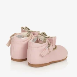 Sevva Girls Pink Faux Leather Bow Shoes Best